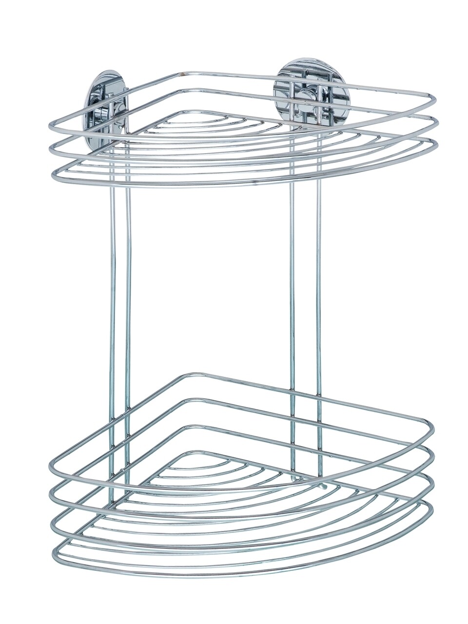 Polita de colt pentru baie, Wenko, Turbo-Loc®, 26.5 x 33 x 20 cm, inox - imagine 7
